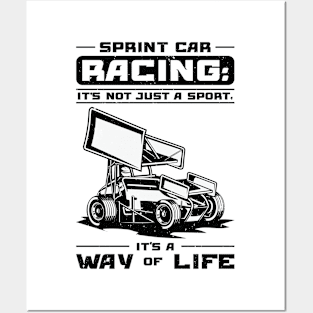 Sprint Car Dirt Track Racing Posters and Art